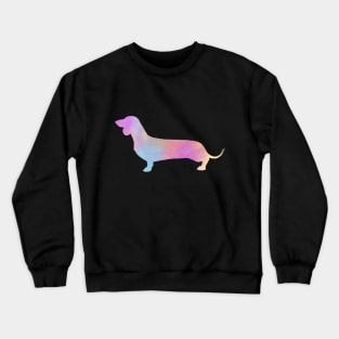 Watercolor Dachshund Silhoeutte Crewneck Sweatshirt